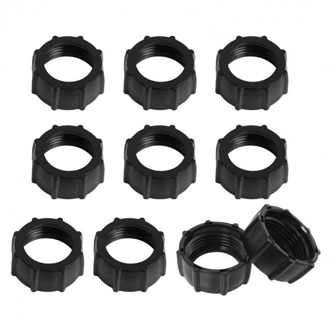 스노벨 플라스틱 너트 브라켓 1.7cm볼 고정 조임링, 1세트, 블랙(T45) 10개입