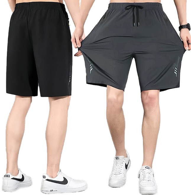 생활방수 소재 스피드 쿨링 아이스 밴딩 반바지