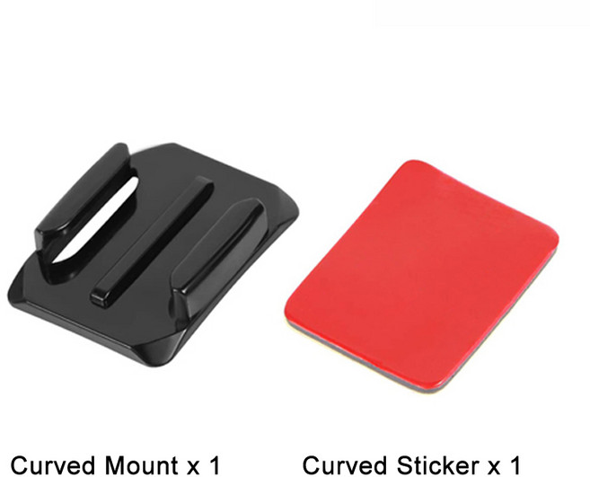 GoPro Hero 8 11 Black 7 Xiaomi 호환용 Yi 4K Mijia SJCAM 액션 카메라 Go 액세서리 용 플랫 곡선 접착 마, 01 E2025-1C_01 CHINA, 1개