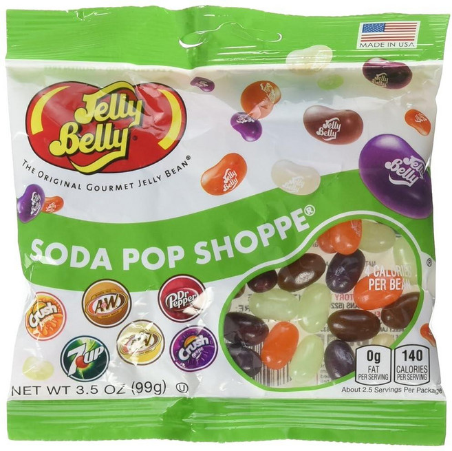 Jelly Belly 66834 99.2g(3.5온스) Jelly Belly® 소다 팝 Shoppe®, 99g, 1개