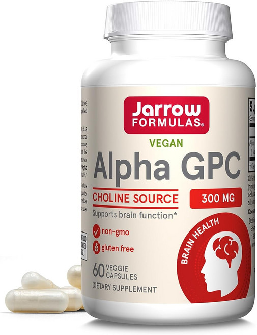 Jarrow FORMULAS 賈羅公式 Alpha GPC素食膠囊 300mg, 60顆, 1罐