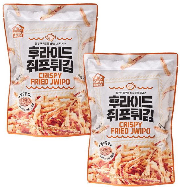 마마스초이스 후라이드 쥐포튀김, 2개, 300g