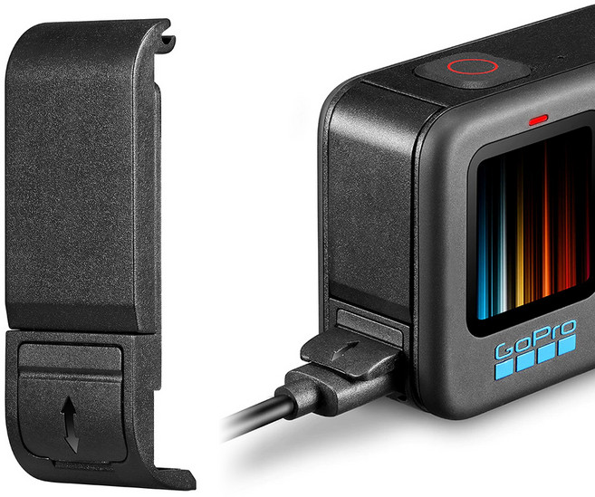 고프로 히어로 12 11 10 9 충전캡 배터리 커버, 1개