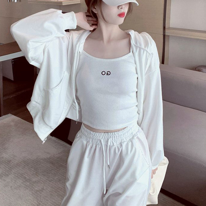 스타일닥터 여성용 봄 가을 데일 롱 스타일의 트레이닝복세트 캐주얼 운동복 쓰리피스