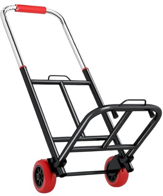 tinduo 접이식 핸드카트 운반카트 스몰 사이즈, 1개, 블랙