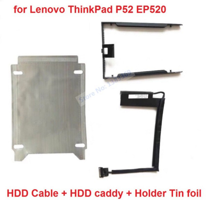 SATA HDD SSD 하드 드라이브 커넥터 플렉스 케이블 커넥터 캐디 브래킷 프레임 트레이 레노버 씽크패드 P, 03 Cable Caddy Tin Foil, 한개옵션1