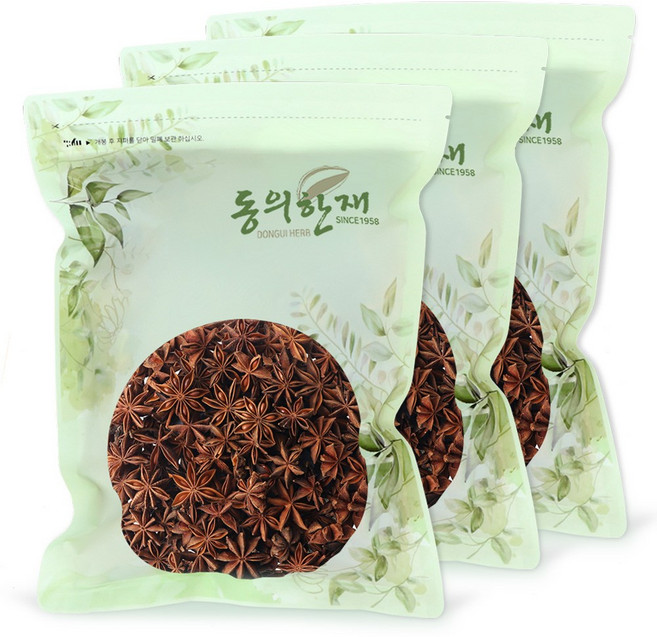 동의한재 햇 팔각 회향 팔각향 스타아니스, 1kg, 3개