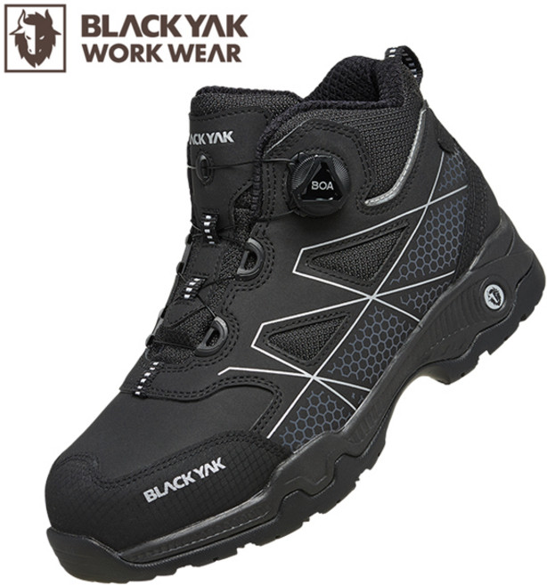 블랙야크 안전화 YAK-500D 다이얼 경량 발편한 5인치 작업화