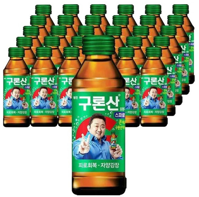 영진 구론산 스파클링 오리지날 150ml x 30병 사무실 펜션 캠핑 야유회 애견 카페 동호회 낚시 선물세트, 30개