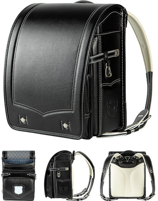 일본초등학생가방 란도셀책가방 프리미엄 저학년책가방 남아용 초경량 방수 블랙