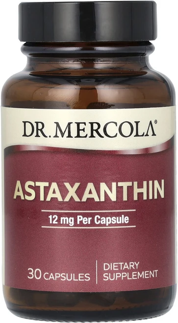 Dr. Mercola 아스타잔틴 12mg 캡슐 30정, Dr.Mercola아스타잔틴12mg캡슐30정, 1개 - 쿠팡