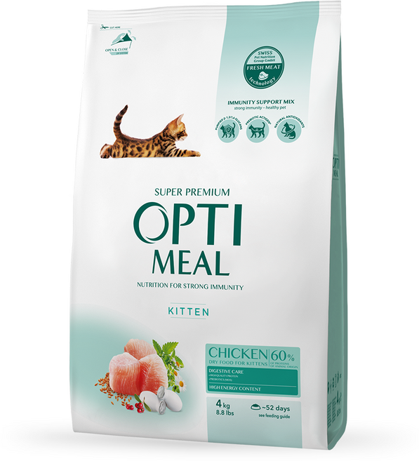 옵티밀 키튼 치킨 4kg, 1개, 닭