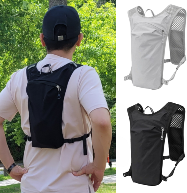 페르닉스 초경량 러닝조끼 트레일링 러링백 트랙킹 마라톤 러닝 백팩 블랙 라이트그레이