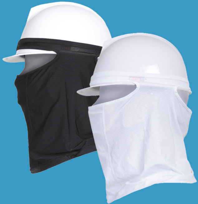 프로스펙스 안전모 통풍 그늘이 크릴 풀 스카프, 화이트, 1개