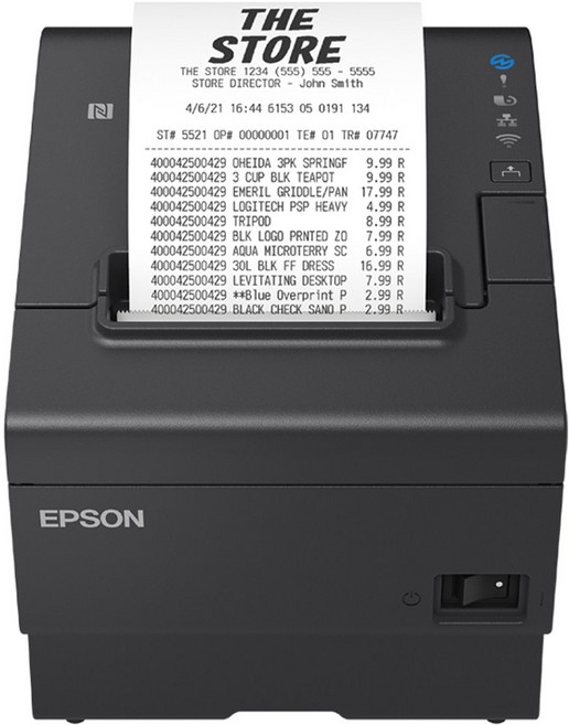 엡손 TM-T88VII 프리미엄 업소용 POS 영수증 프린터 감열방식 USB 이더넷 시리얼포트, 1개