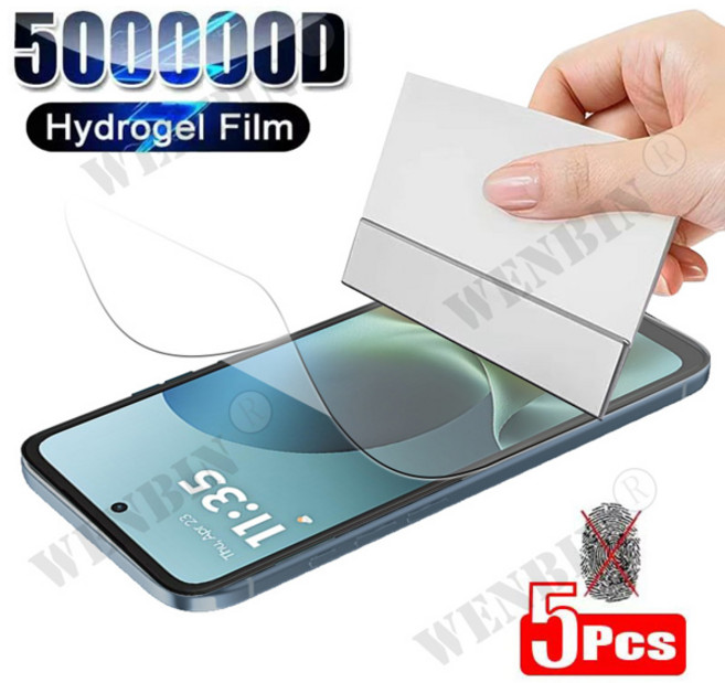 모토로라 엣지 70 60 50 40 퓨전 프로 네오용 하이드로겔 필름 5개 모토로라용 풀 커버 스크린 프로텍터, [27] 모토로라 엣지 40 프로, [01] Transparent