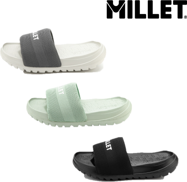 밀레 [사계절] 남여 공용 고탄성 미드솔을 적용하여 쿠션감이 좋고 편안한 착용감을 제공해주는 미끄럼 방지 슬리퍼