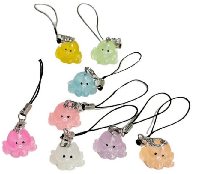 미니 테루테루보즈 문어 핸드폰줄 핸드폰고리 다이어리 에어팟 Z플립 키링