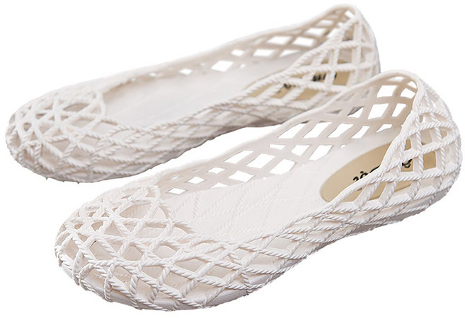 스토리원 여성 여름 네트 플랫 아쿠아 젤리슈즈 SH-S0141