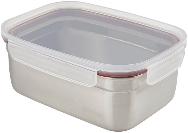 국산 스텐 밀폐용기 사각 반찬통 김치통, 2000ml, 1개