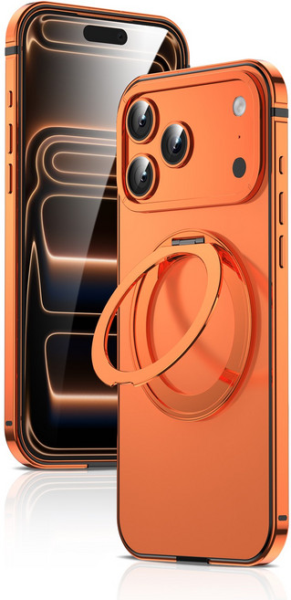 IM-CHEN 원본 기기 색상 아이폰 맥세이프 티타늄 합금 휴대폰핑거링 거치대 휴대폰 케이스