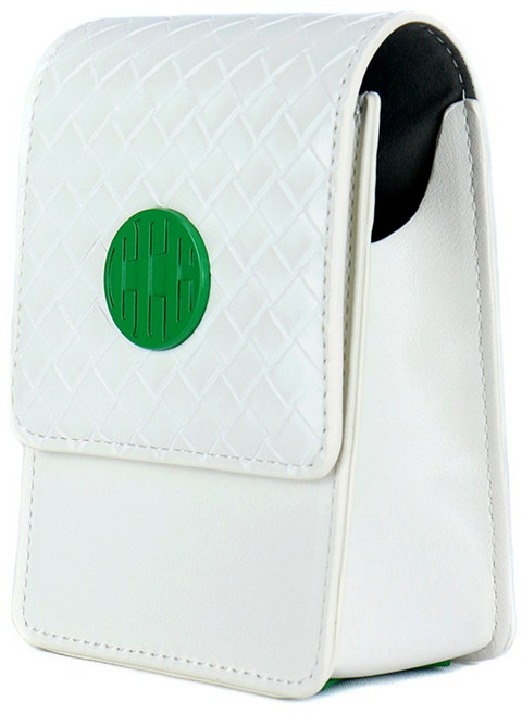 써클 디자인 골프 거리측정기 케이스 부쉬넬 클립형 벨트형 파우치, 화이트, 1개