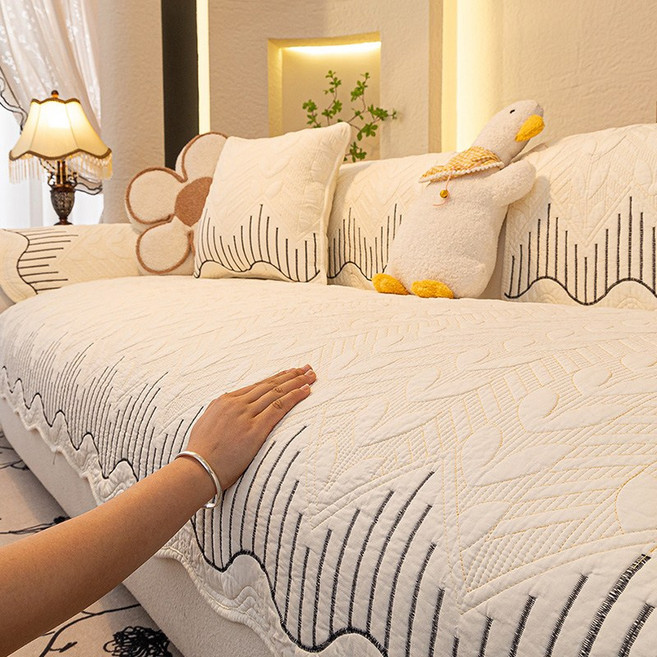 KDNC 순면 논슬립 사계절 공용 소파 패드 촉감좋은