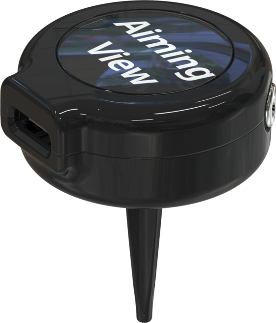 엑스빅 에이밍뷰 골프 스윙연습기 에이밍 연습도구 자세교정 얼라인먼트 방향 표시 용품, 블랙