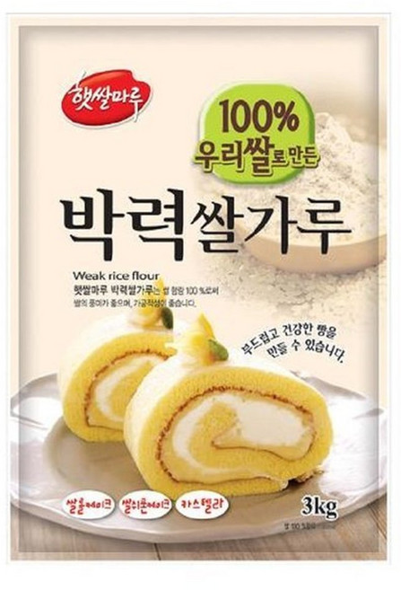 햇쌀마루 박력쌀가루 3kg 1개