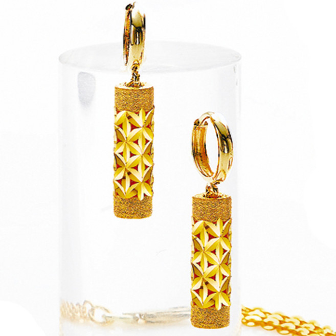 순금 귀걸이 4.87g (18k 원터치 잠금장식포함 합중량) 24k 99.9% t5000e