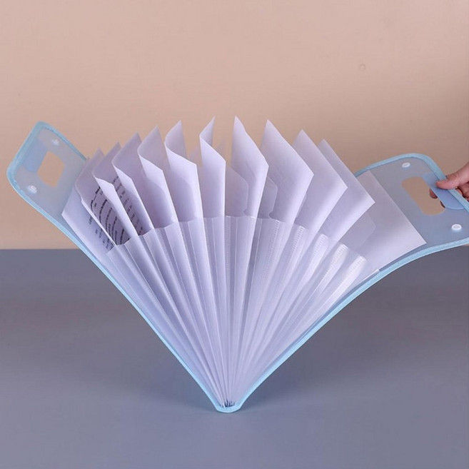 코히모 스탠딩 13칸 아코디언 도큐먼트 a4 파일 홀더 4W168, 블랙