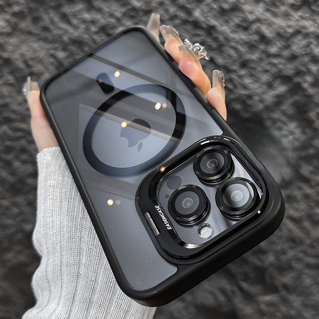 EASONCASE 透明磁吸手機殼 適用於iPhone 防摔耐磨 支援MagSafe無線充電