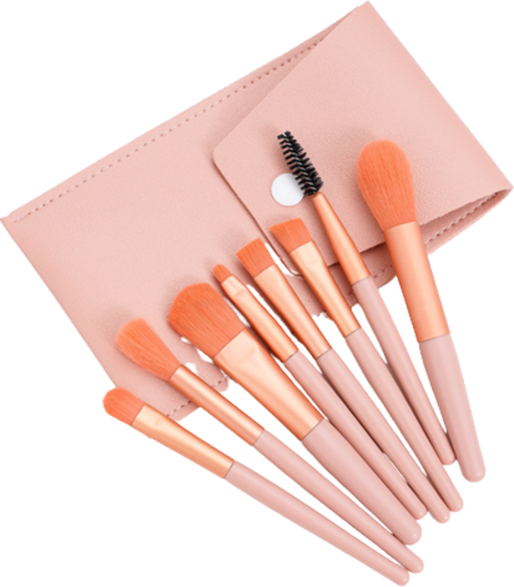 배가랩 메이크업 미니 브러쉬 세트, 포켓브러쉬세트(핑크), 1개, 핑크