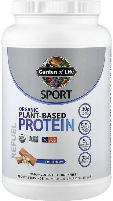 몸관리하세요 겨울입니다 Garden of Life 스포츠 유기농 식물성 단백질 바닐라 맛 855g(1lb 14.16oz) 특별관리진행, GardenofLife스포츠유기농식물성단백질바닐라맛85, 855g, 1개 - 쿠팡