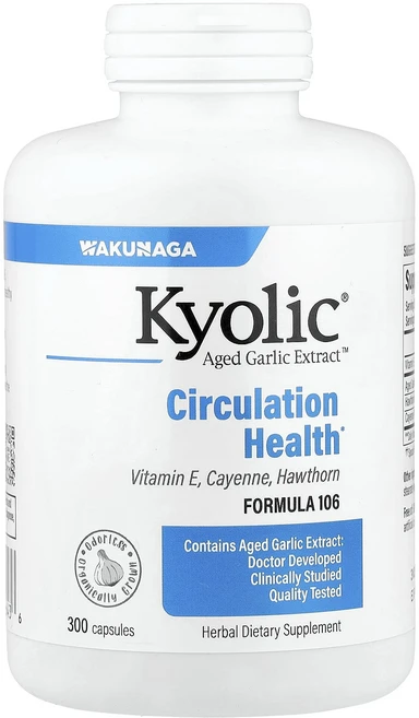 Kyolic 숙성 마늘 추출물 무취 포뮬라 106 300 캡슐, Kyolic숙성마늘추출물무취포뮬라106300캡슐, 1개, 300정 - 쿠팡