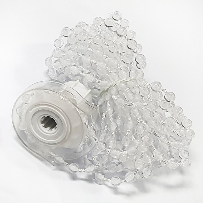 롤스크린 블라인드 크리스탈 손잡이 끈 줄 부속 부품, 커버형 앤드플러그, 1개