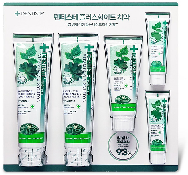 덴티스테 플러스화이트 튜브형 치약세트, 1개