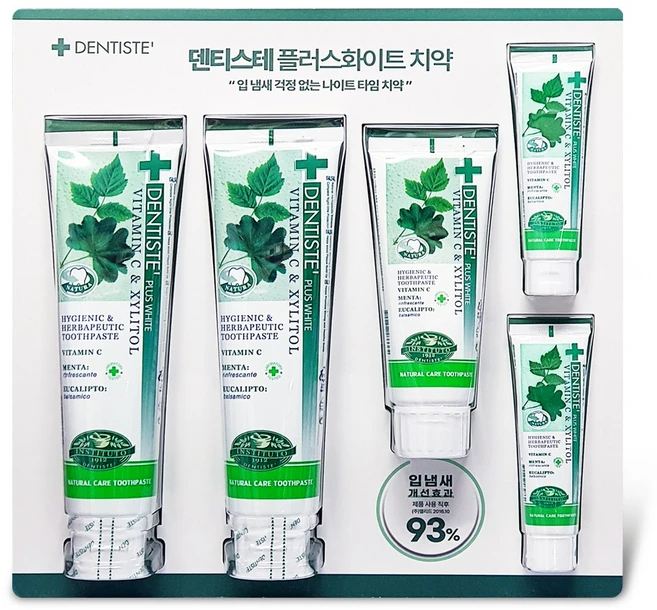 덴티스테 플러스화이트 튜브형 치약세트, 1개 - 쿠팡