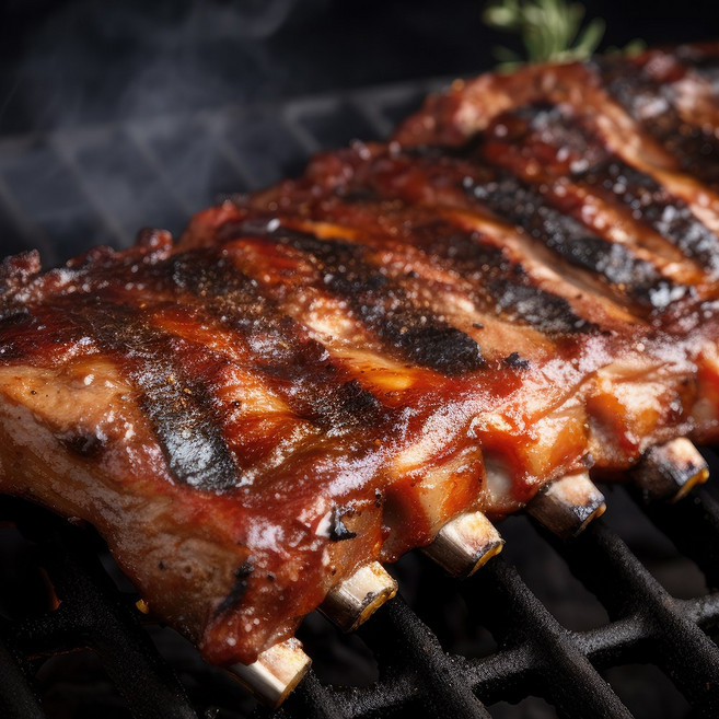 텍캠 텍사스바베큐 스페어립 1.2KG 홈파티 밀키트 캠핑용 간편조리, 1개