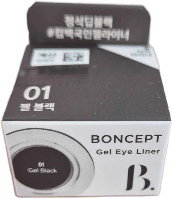 [01 젤블랙] 본셉 젤 아이라이너, 1개, 블랙 - 쿠팡