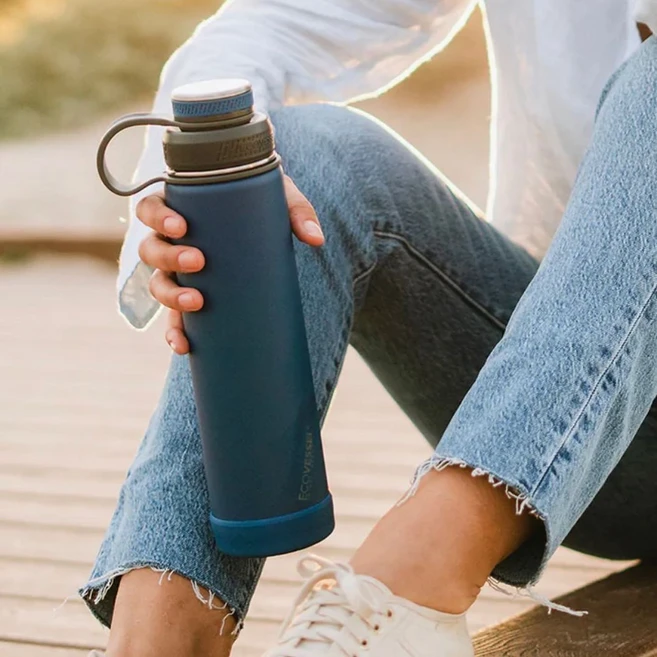 미국수입 텀블러 보온병 700미리 볼더24, 1개, 나이트폴네이비, 700ml - 쿠팡