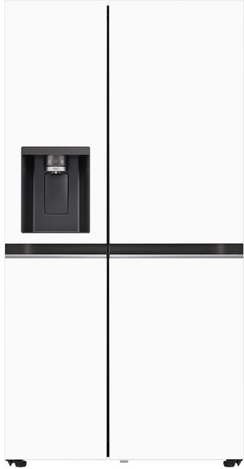 LG전자 디오스 오브제컬렉션 얼음정수기 양문형 냉장고 810L 방문설치, 814MHH12, 오브제컬렉션 크림화이트 + 크림화이트