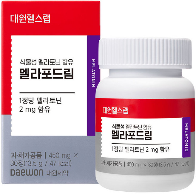 대원제약 대원헬스 식물성 멜라토닌 함유 멜라포드림, 1개, 30정
