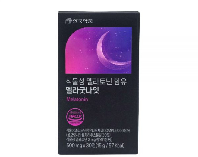 안국약품 식물성 멜라토닌 함유 멜라굿나잇 30정