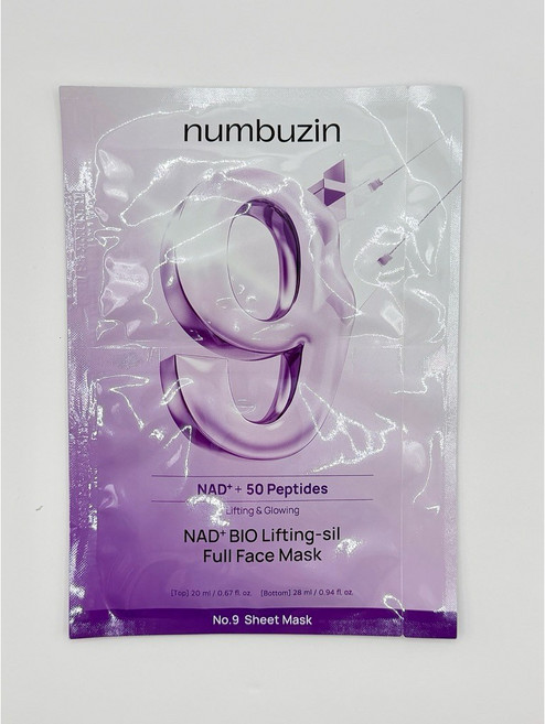 numbuzin 數字面膜 Rose PDRN Collagen Plumping Sheet Mask, 1個, 9號(單片) 提拉緊緻拉提面膜