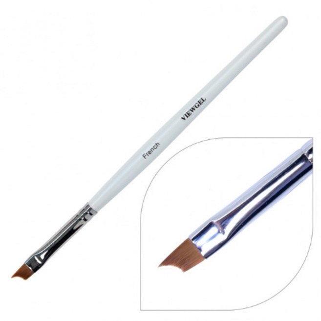 뷰젤 프렌치 브러쉬 젤네일아트 도구, 1개