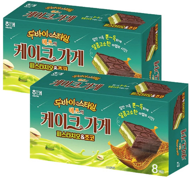 오예스 예쓰의 케이크가게 두바이 피스타치오 & 초코, 280g, 2개