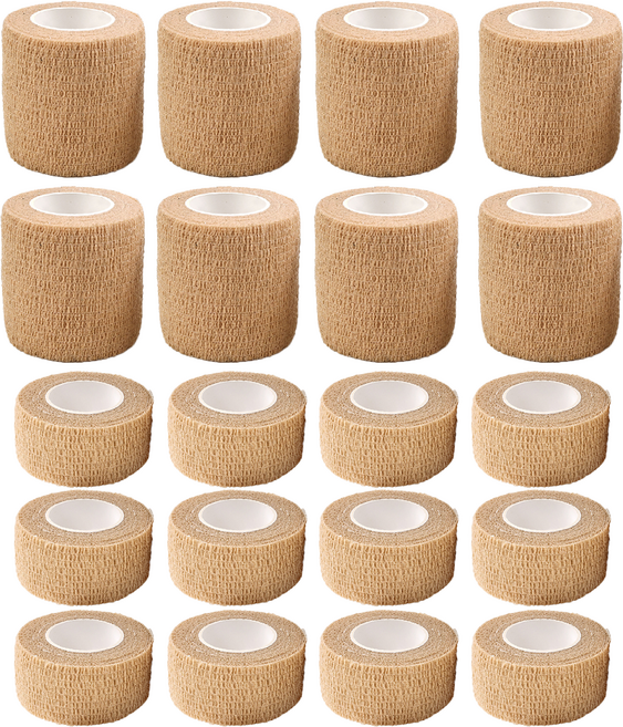 노스바이크 자가점착 탄력밴드 2.5cm + 5cm 혼합구성 20개, 1세트