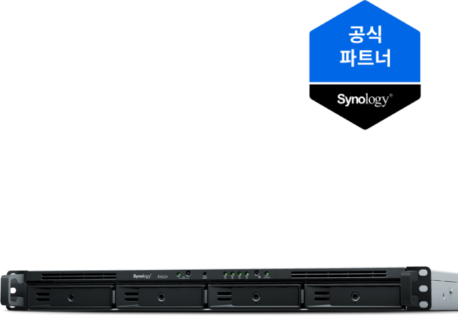 [ 시놀로지 공식총판 ] 시놀로지 나스 RS822RP+ NAS 4bay 랙마운트 하드미포함