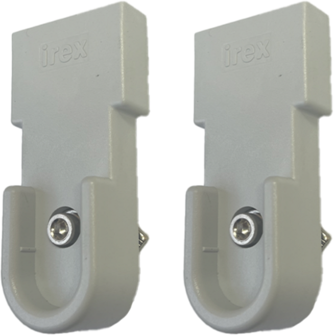 철부자 삼성IREX 옷봉 행거부속품 19파이용 시스템장 브라켓, 2개, PVC